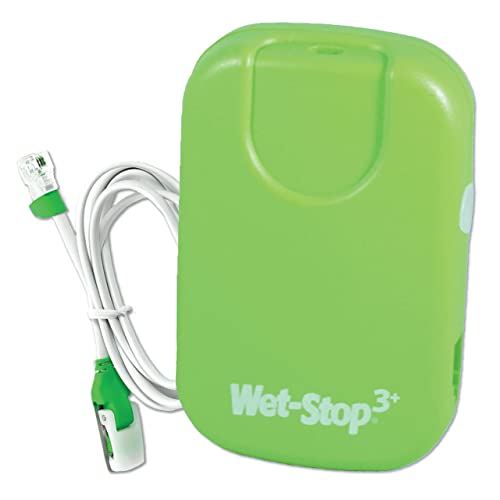 Wet-Stop 3 Green Bedwetting Enuresis Alarm with Loud Sound and Strong Vibration for Boys or Girls, Proven Solution for Bedwetters…
