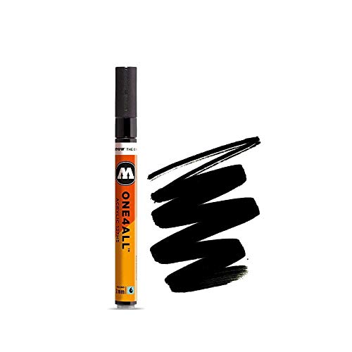 MOLOTOW ONE4ALL Acrylic Paint Marker, 2mm, Signal Black, 1 Each (127.212)