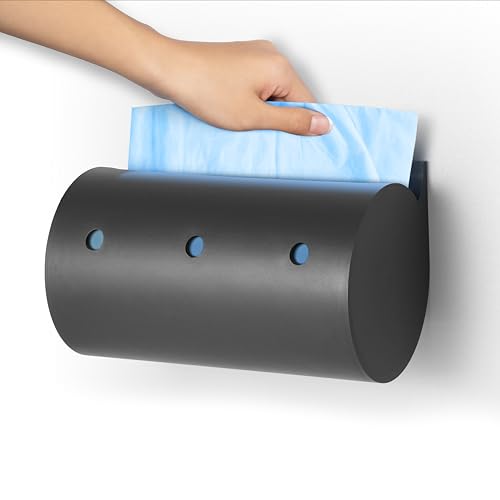 Mountable Trash Bag Holder Dispenser - Trash Bags Dispenser for 13-Gallon 50-Bag Rolls - Garbage Bag Dispenser Roll Holder - Trash Bag Organizer Dispenser to Save Space - Garbage Bag Holder Dispenser