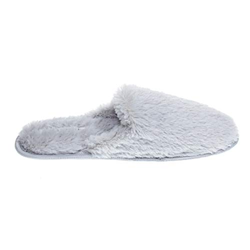 Laura Ashley Ladies All Over Plush W/Memory Foam Slippers