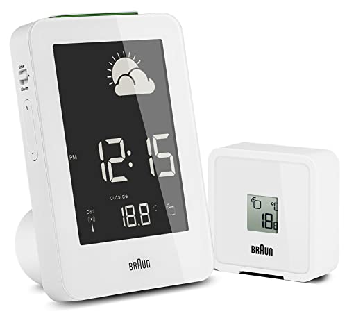 Braun BNC013WH-RC Temperature/Humidity Quartz Alarm Clock
