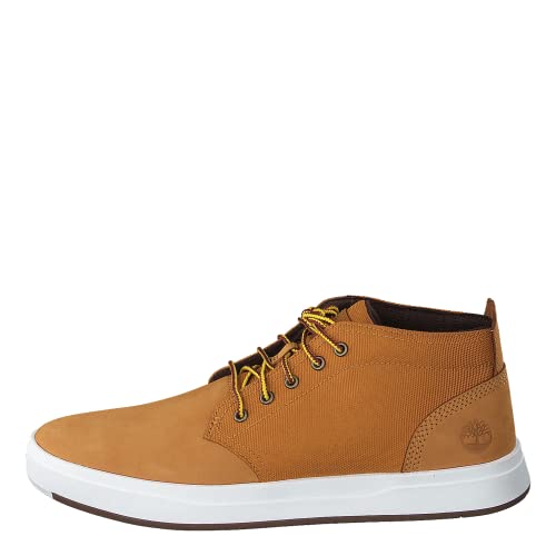 Timberland Men's Davis Square Chukka Shoe, Wheat Nubuck, 10