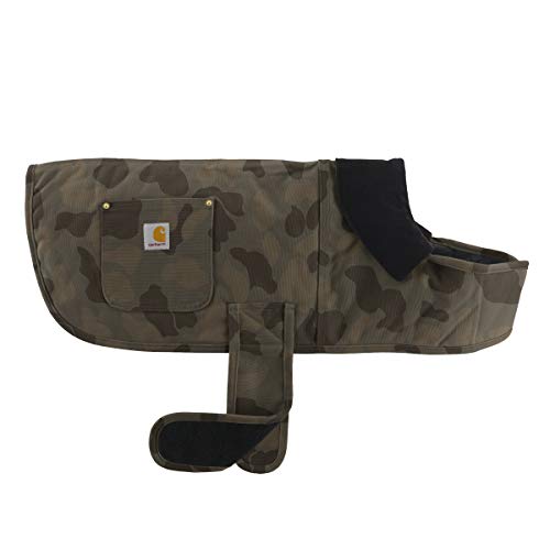 Carhartt Firm Duck Insulated Dog Chore Coat, Duck Camo Tarmac, Large
