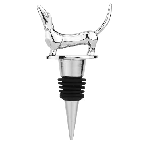 LYWUU Dachshund Sausage Dog Wine Bottle Stopper, Wine Gifts Wiener Dog Doxie Gifts Birthday Gifts Christmas Gifts for Men Women Dog Lovers, Wine Accessories