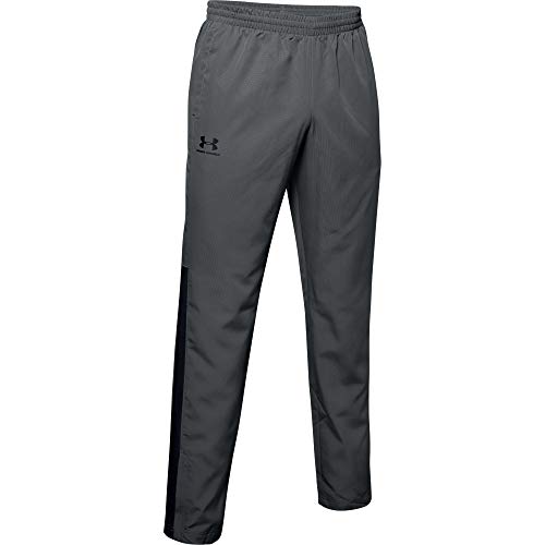 Under Armour Men's Woven Vital Workout Pants , Pitch Gray (012)/Black , Large