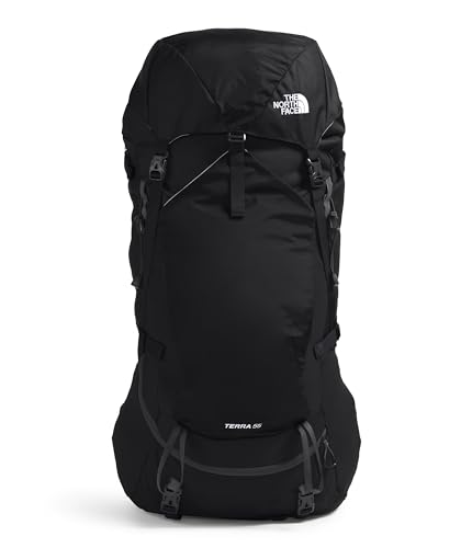 THE NORTH FACE Terra 55 Backpacking Backpack, TNF Black/Asphalt Grey, Small/Medium