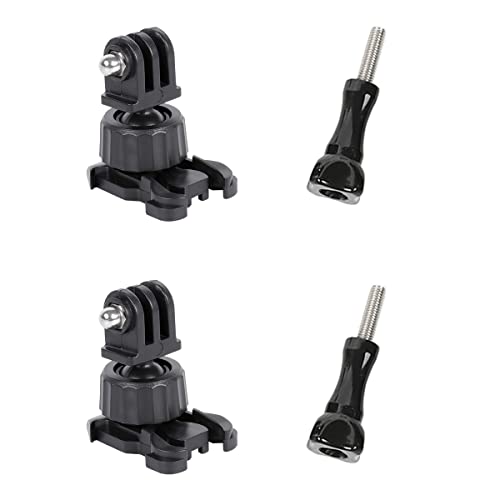 PellKing 4-in-1 360°Rotation Buckle Clip Accessory Kit, Muti-Angle Adjustable Base Mount for Backpack Bicycle Handlebar Mount,Compatible with gopro Hero 3 3+ 4 5 6 7 8 9 10 DJI Action 2 etc