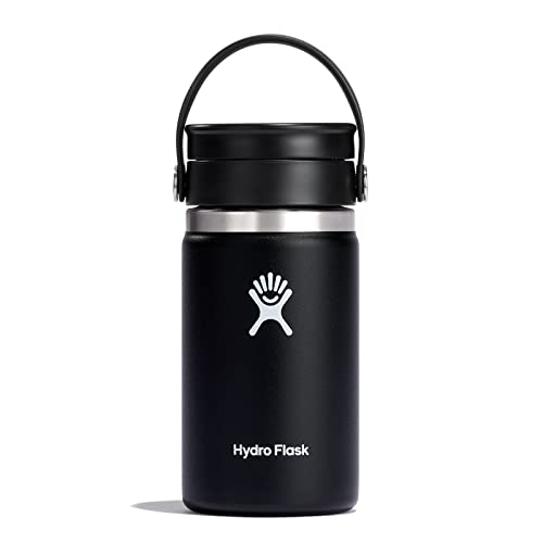 Hydro Flask 12 oz Wide Mouth Bottle with Flex Sip Lid Black