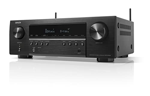 Denon AVR-S760H 7.2 Ch AVR - 75 W/Ch (2021 Model), Advanced 8K Upscaling, Dolby Atmos Height Virtualization, DTS Virtual:X & More, Built-in HEOS, Amazon Alexa Voice Control