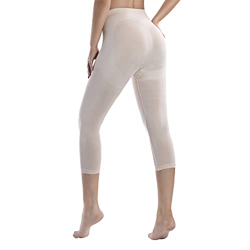+MD Shapewear Yoga Pant and Sports Leggings for Women Tummy Hips and Thighs Body Shaper Medium Nude
