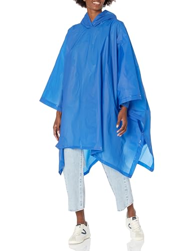 totes Rain Poncho, Royal, Adult-One Size