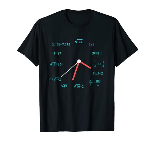 Mathematician clock funny math T-Shirt