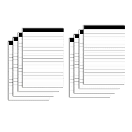 Nichela Notepad for Daily Planning and Organization of Work – 4 x 6-inches Lined Paper – Thick Bright White Paper – 30 Pages – Note Pads Ruled Pages – Pack of 8