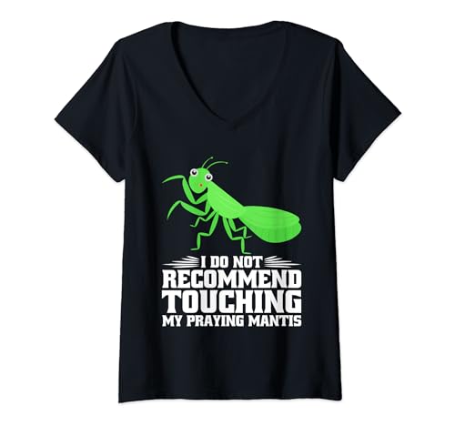 Praying Mantis Eggs Mantis Enclosure Praying Mantis Owner V-Neck T-Shirt