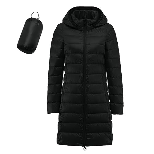 Womens Puffer Jacket 2024 Winter Warm Packable Down Jacket Lightweight Slim Fit Jacket Long Duck Down Coat,Windproof Coat With Recycled Insulation Coat,Plus Size Puffer Jacket,Cute Outwear