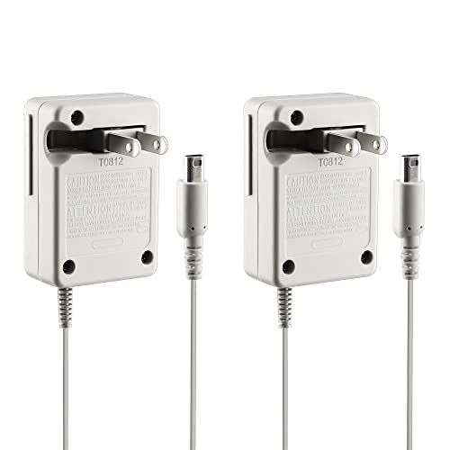 2Pack 3DS Charger, AC Adapter Charger Home Travel Charger Wall Plug Power Adapter (100-240 v) for Nintendo New 3DS XL New 3DS 3DS XL 3DS New 2DS XL New 2DS 2DS XL 2DS DSi DSi XL