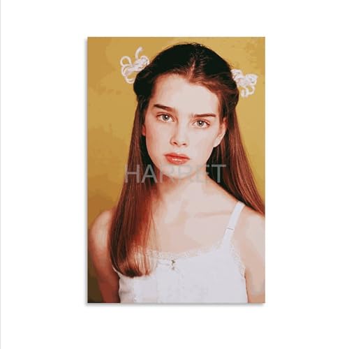 HARRET Portrait Poster Actress Brooke Shields Sexy Portrait Poster (2) Wall Poster Art Canvas Printing Poster Office Bedroom Aesthetic Poster Unframe-style 08x12inch(20x30cm)