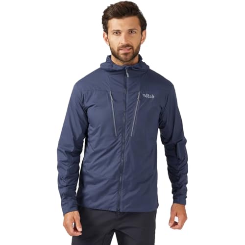 RAB Men’s VR Alpine Light Softshell Jacket Breathable Coat for Hiking & Climbing - Deep Ink - Small