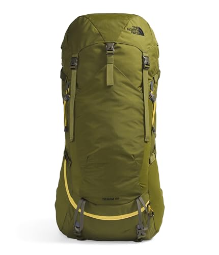 THE NORTH FACE Terra 55 Backpacking Backpack, Forest Olive/New Taupe Green, Small/Medium