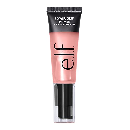 e.l.f. Power Grip Primer + 4% Niacinamide, Gel-Based & Hydrating Face Primer, Evens Skin & Brightens, Grips Makeup, Vegan & Cruelty-Free, 0.8 Fl Oz