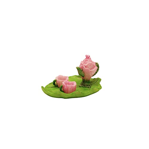 Treasure Gurus Miniature Flower Pot Tea Set Fairy Garden Dollhouse Decor Outdoor Yard Accessory