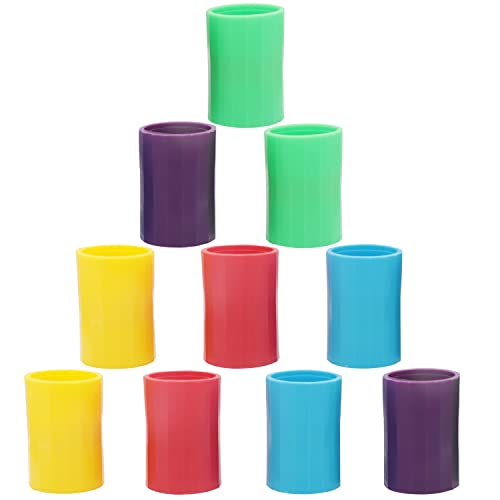 Kesywale Tornado in A Bottle, 10Pcs Tornado Tube Bottle Connector Plastic Water Vortex Maker Cyclone Tube for Scientific Experiment and Test, 5 Colors (Random)