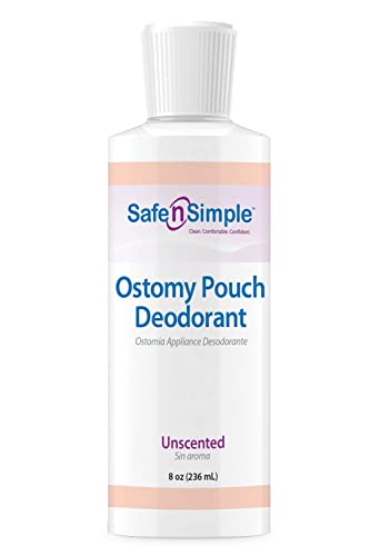 Safe n' Simple Ostomy Pouch Deodorant Classic Blue - Safe Deodorant - Colostomy Bag Odor Eliminator - Colostomy Deodorizer - 8 Fluid Ounce Drops