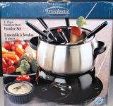 Trudeau Stainless Fondue Set 11 Piece