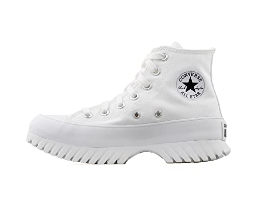 Converse Chuck Taylor All Star Lugged 2.0 Unisex, White/Egret/Black, 8.5 US Women/6.5 US Men