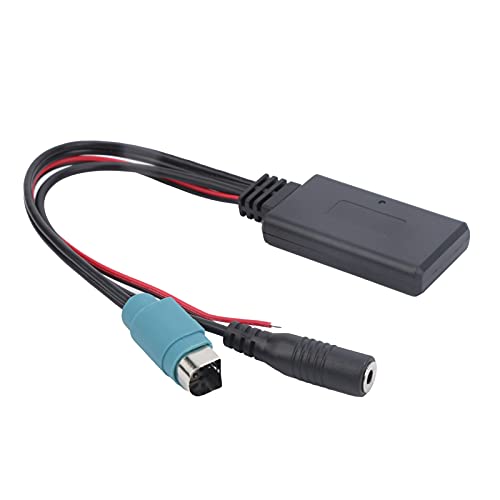 for Alpine Cda 9884 Bluetooth Adapter Car Bluetooth Radio Cable Abs Car Bluetooth Wireless Radio Aux Cable Microphone Handsfree Adapter Fit for Alpine Kce‑236B Cda‑9852 E