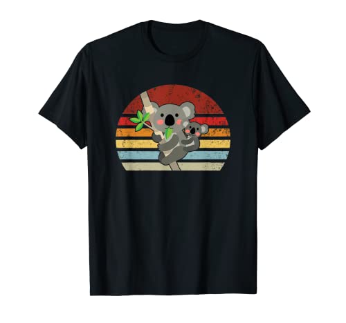 Vintage Retro Koala Love-r Dad Mom, Boy Girl Birth-day Gift T-Shirt