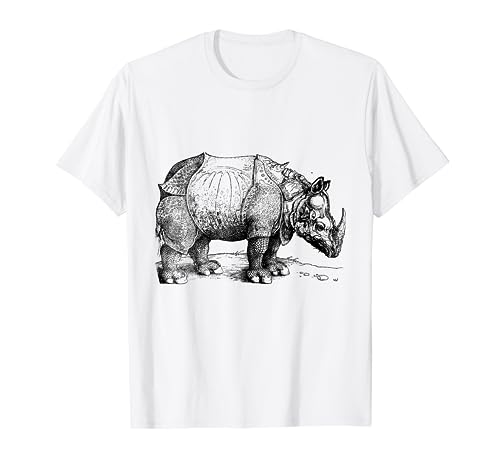 Rhinoceros / Rhino by Albrecht Durer Art T-Shirt Tee Shirt