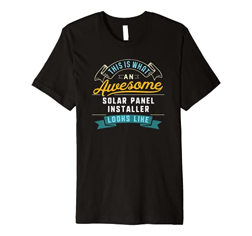 Funny Solar Panel Installer Shirt Awesome Job Occupation Premium T-Shirt