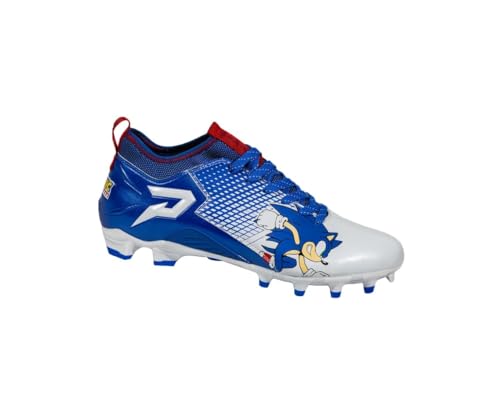 Phenom Elite Sonic The Hedgehog Football Cleats - Quantum Speed (us_Footwear_Size_System, Adult, Men, Numeric, Medium, Numeric_10_Point_5)