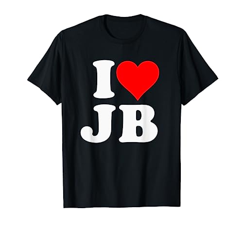 I Love JB Heart Gift T-Shirt