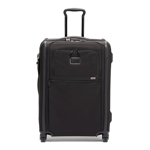 TUMI - Alpha Short Trip Expandable 4-Wheeled Packing Case - Roller Bag for Short Trips & Weekend Getaways - Carry-On Luggage with 4 Spinner Wheels - Travel Suitcase for Men & Women - Black