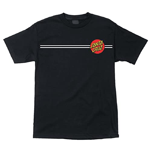 SANTA CRUZ Men's S/S T-Shirt Classic Dot Skate T-Shirt - Black, Size: Medium