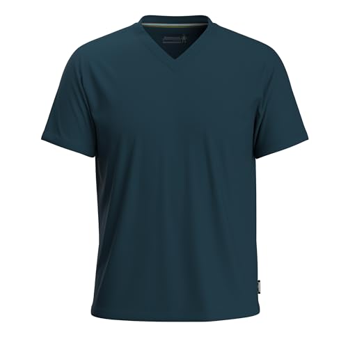 Smartwool Men's Merino Wool Perfect V-Neck Short Sleeve Tee (Standard Fit)