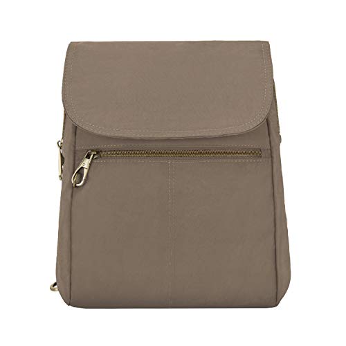 Travelon Anti-theft Signature Slim Backpack, Sable