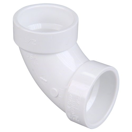 NIBCO - K05540C C4807 2 HXH 90 ELBOW PVC, White, 2' (C48072)