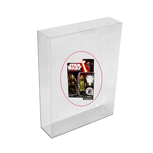 CHILDMORY 10PCS Clear Box Protector for Star Wars,Protection Case Sleeve Display Box for Star Wars The Force Awakens 3.75' Action Figure