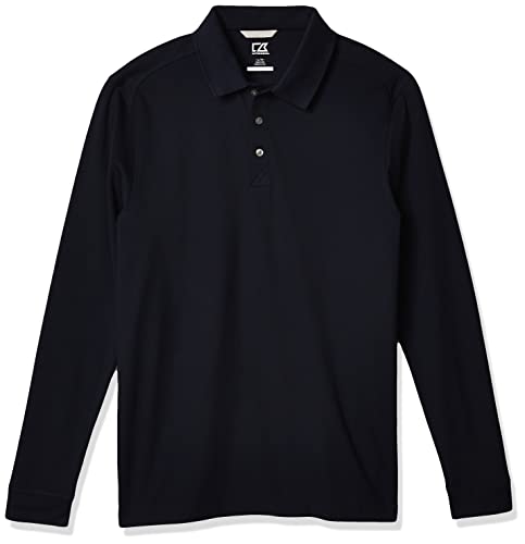 Cutter & Buck mens Big Tall 35+upf, Long Sleeve Advantage Polo Shirt, Liberty Navy, 3X US