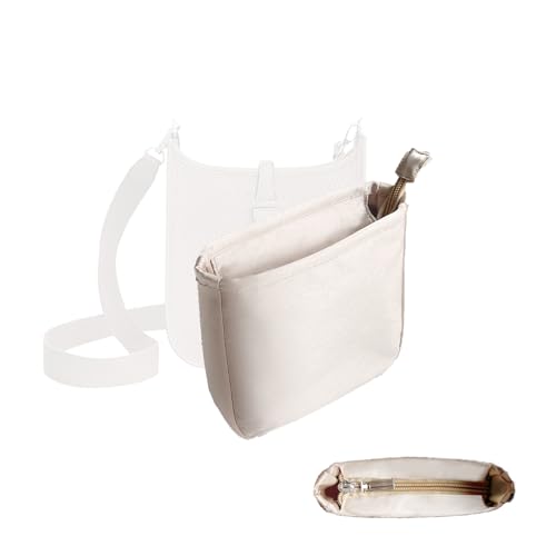 ONEDIAN Purse Organizer Insert, Silk Satin Inner Liner Bag for Hermes Evelyne 16/29/33 Handbags Organizer 1:1 Design Liner Zipper Bag Organizer (Style-01, E-33)