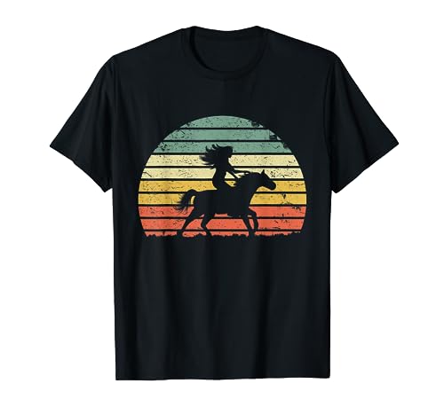 Girl Horse Riding Shirt Vintage Cowgirl Texas Ranch T-Shirt