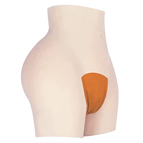 JUYO VONSAN Silicone Panties Crossdresser Panty Body Shaper Men Hidding Gaff Panty (White)