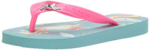 Havaianas Kid's Fantasy Flip Flop Sandal, Blue/Pink, 13/1 M US Little Kid