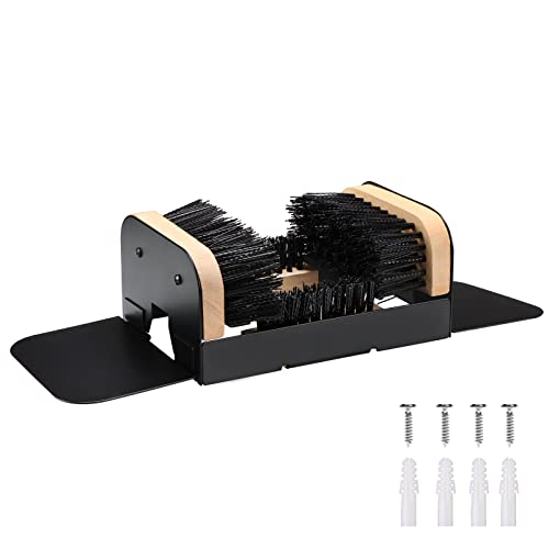 MLOHASING The Original Boot Scrubber, Outside Boot Scraper, for All Weather Industrial Shoe Cleaner & Scraper Brush (with Ears)