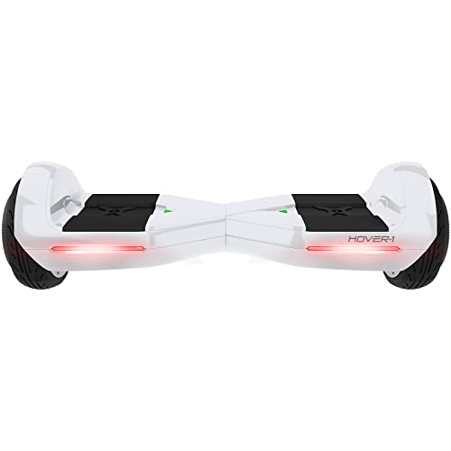 Hover-1 Dream Hoverboard Electric Scooter Light Up LED Wheels , Cotton White, 25 x 9 x 9