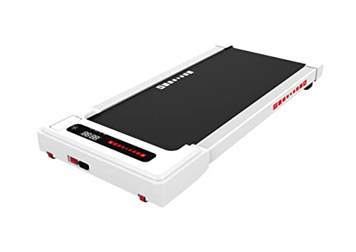 XMKEY Walking Pad-Under Desk Treadmill-2 in 1 Treadmills for Home-Walking Electric Treadmill with Remote Control, Portable Mini Treadmill 265 lbs Capacity, Bluetooth and LED Display