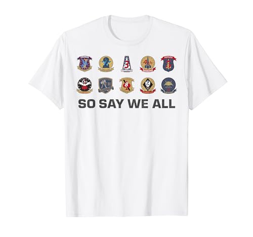 Battlestar Galactica So Say We All Badges T-Shirt